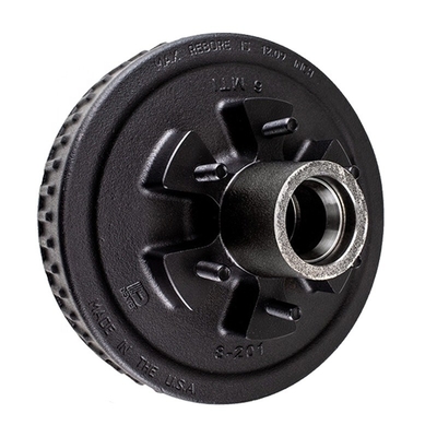 Ejes del remolque piezas de hierro fundido 10 &quot;12&quot; tambor de freno para el hogar móvil para 3500 7000 libras Eje