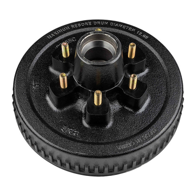 Piezas de remolque 7000 lb 8 Lug 6 1/2 12 pulgadas tambor de freno para el freno duradero y remolque