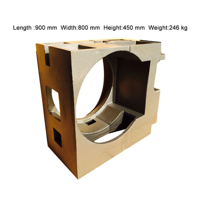 Caja de forma compleja Nodular de hierro fundido Caja de engranajes de fundición Productor de proceso de arena de resina