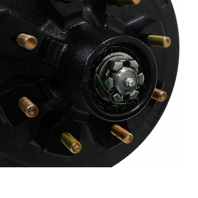 Eje de remolque de alta capacidad de 7000 libras con frenos eléctricos y 8 tornillos en patrón de tornillo de 6,5 &quot;