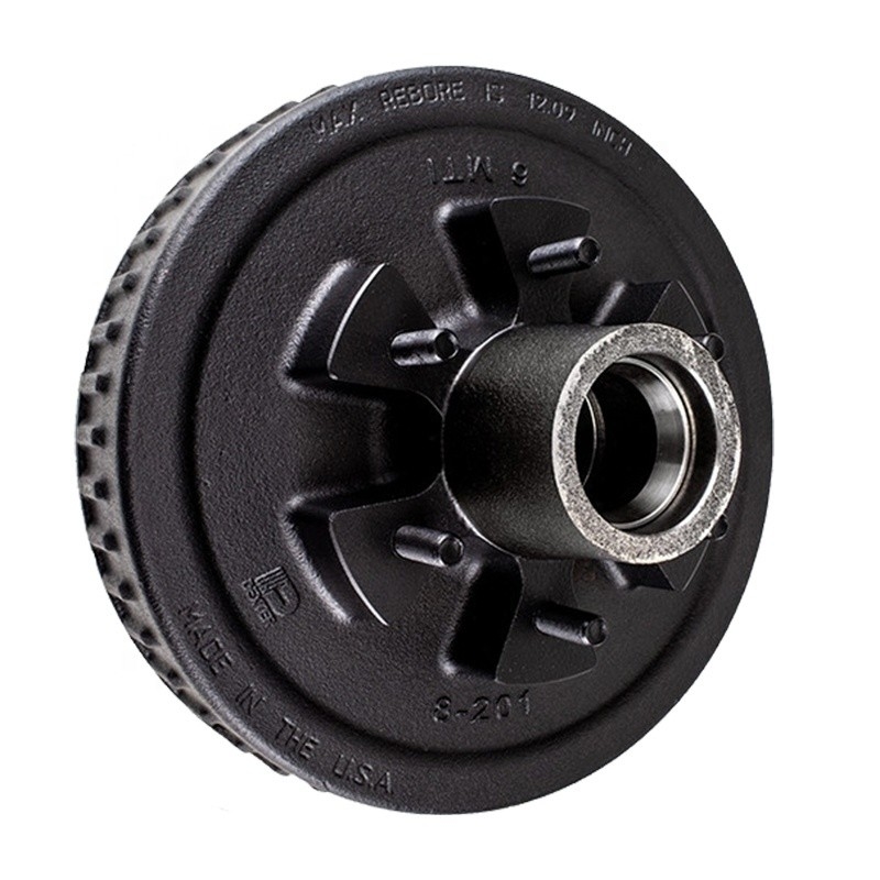 Ejes del remolque piezas de hierro fundido 10 &quot;12&quot; tambor de freno para el hogar móvil para 3500 7000 libras Eje