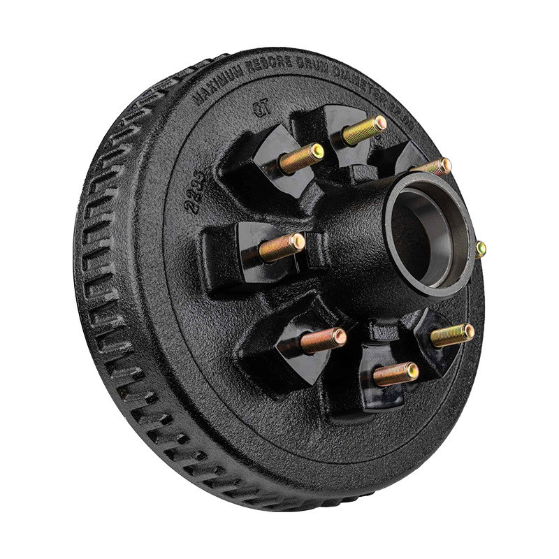 Piezas de remolque 7000 lb 8 Lug 6 1/2 12 pulgadas tambor de freno para el freno duradero y remolque