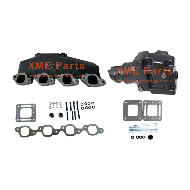 Reemplazo de manivela de escape V8 de hierro fundido para Mercruiser 454 7.4 502 8.2